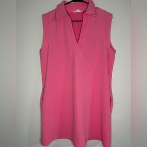 Entro Pink sleeveless dress with pockets size Medium oversized